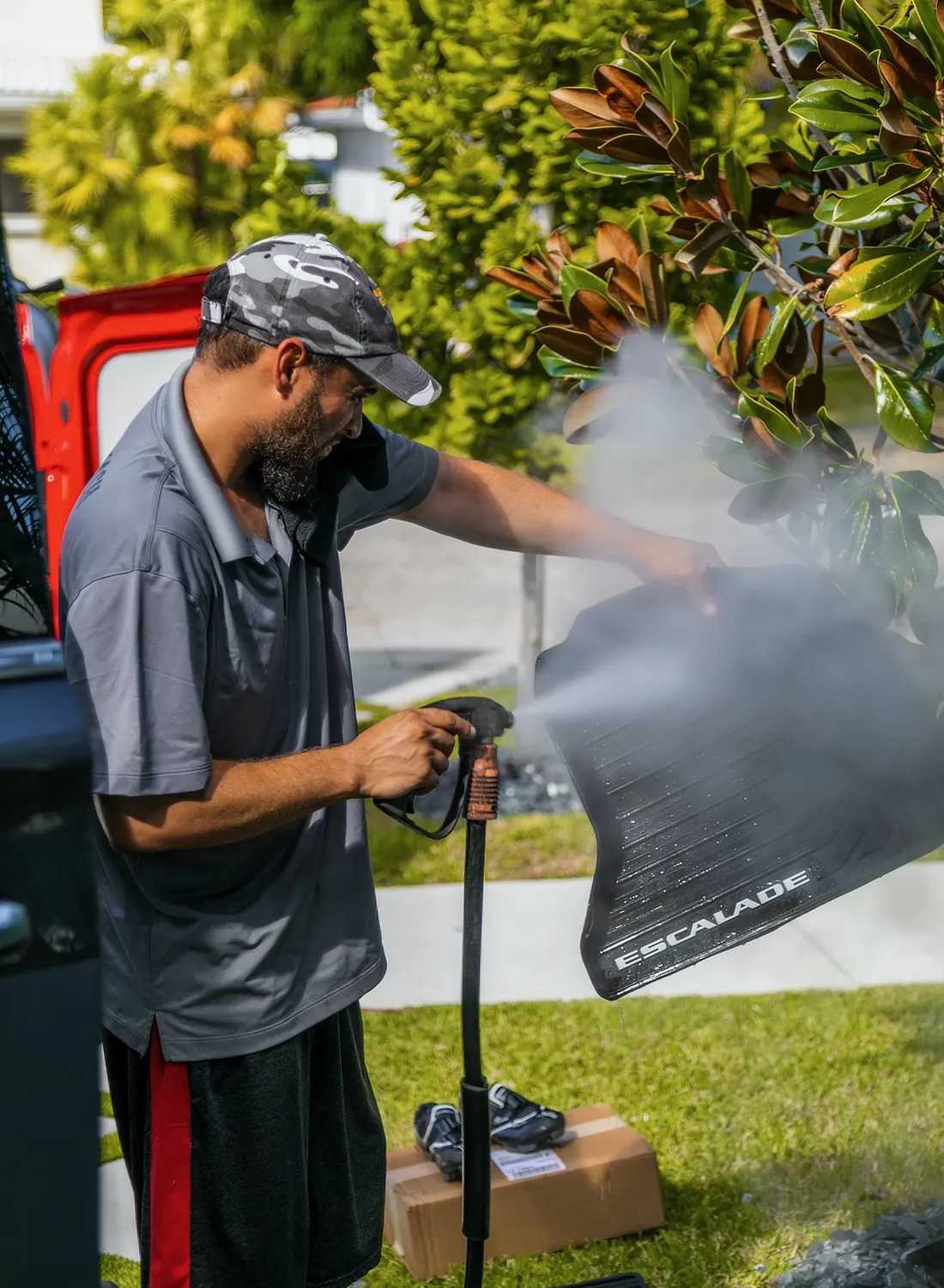 Exterior detailing and engine bay cleaning